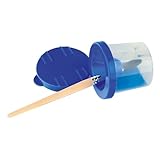 Wiemann Lehrmittel Sicherheitsmalbecher, Becher für Pinsel mit Trichterdeckel Ø 8 cm, 1 Stück