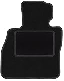 Wielganizator Fahrer Fußmatte Velours passend für Mini Clubman F-54 (2015-) Hatchback Fahrerseite Fahrermatte Veloursfussmatte Schwarz 1-teilig - Passgenau