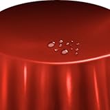 Lacktischdecke Tischdecke Wachstuch Wachstischdecke Rund Oval Größe und Farbe wählbar Rot Rund 100 cm abwaschbare Gartentischdecke