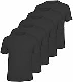 Arbeits-Worker Herren T-Shirts schwere Qualität im 5er Pack Farbe: Schwarz