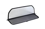 GermanTuningParts Windschott für Mercedes SL R107 2-Sitzer Cabriolet 1971-1989 - Klappbar - mit Schnellverschluss – Schwarz | Windabweiser | Windblocker | Wind Deflector