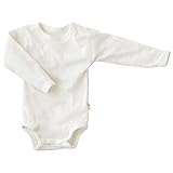 Joha Baby - Jungen Langarm Body Wolle-Seide, natur, 56/62
