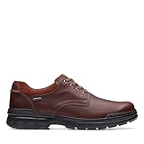 Clarks Rockie Walk Gore-Tex Lederschuhe, Dunkelbraun, braun, 48 EU