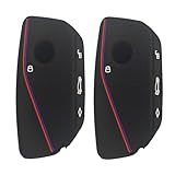 KULCSOK Silikon Hülle Kompatibel mit BMW IX X1 X5 50e X6 Xdrive40i X7 2025 2024 2023 7 Series i7 XM Silikon Schlüssel Hülle 2 Stück Schwarz