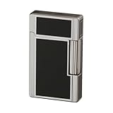 Jean Claude Dustin Feuerzeug chrom/schwarz 2 Sz