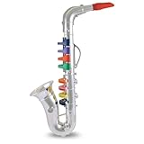 Bontempi – 324331 – Musikinstrument – Saxophon – 8 Noten, Blau