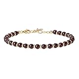 COAI Kristall Armband mit 5 mm facettierte Granat Perlen für Damen Fraun