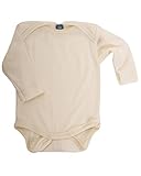 Cosilana, Baby Body Langarm, 70% Wolle, 30% Seide (Natur, 62-68)