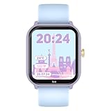 Ice-Watch - ICE smart junior 2.0 Purple Soft blue - Lilafarbene Connected Watch für Kinder mit blauem Silikonarmband - 022801 (1,75 inch)