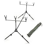Zite Fishing Rod Pod Rutenständer für Einsteiger - Angelständer Karpfen Forellen Angeln - Schneller & Einfacher Aufbau - Rutenauflagen Inklusive