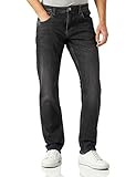 s.Oliver Men's Hose lang York Regular FIT, Black Stretched Denim, 34/32