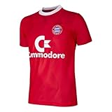 COPA Football - Retro Fußballtrikot Herren - FC Bayern München 1988/89 - Rot - 100% Polyester - Größe L