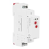 GRT8-A1 AC/DC 12V ~ 240V Zeitrelais für Einschaltverzögerung, Mini-Zeitrelais für die Leistungsverzögerung Zeitrelais auf DIN-Schiene, eingestellt mit Schalttafelknopf, montiert auf einer 35-mm