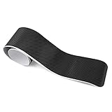 3D Ladekantenschutz Auto Stoßstange Folie Schwarz Kratzer Hinten Kofferraumschutz Trim Abdeckung 90 cm x 7,0 cm Car Rear Trunk Protector