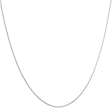 PRINS JEWELS 14 Karat 585 Gold Feine Rund Ankerkette Breite 0.8 mm Weißgold Kette - Länge wählbar (50)