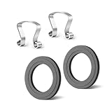 AIEVE 2 Stk. Messer Fix Clips und Dichtungsringe Set kompatibel mit Lidl Monsieur Cuisine Connect, Connect Trend und Smart MCC Küchenmaschinen Zubehör Sicherheitsclip für Messer und Welle