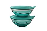 Tupperware Eleganzia 600 ml türkis/grün (2) Schale Schüssel servieren Servierschale