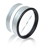 Forbabe Einschub Rückstauklappe DN 100 mm, Einschub Rückschlagklappe DN 100 mit Dichtgummi für Dunstabzug, Verzinkter Stahl Rückstauklappe Alu Klappen