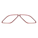 Kohlefaser-Abdeckleiste, Aufkleber, Zubehör, Dekoration, kompatibel mit Audi A3 8V 2013–2019 (rot, seitliche Lüftungsschlitze, außen 01)