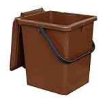 GARANTIA Kompostereimer/Bio Eimer, 10 Liter, braun