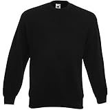Fruit of the Loom Herren 62-202-0 Sweatshirt, Schwarz, XL