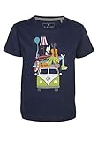 ELKLINE Kinder T-Shirt Huckepack VW-Bulli Print 3041179, Farbe:darkblue, Größe:116-122