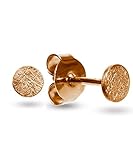 Ohrringe Rosegold Silber 925 | echt Handmade Ohrstecker 4mm rund | eismatt roségold vergoldet | Kinder Ohrringe Mädchen | Schmuck Geschenk Damen | Ohrstecker Set Ohrringe Gold | Ohrringe Silber 925