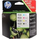 HP Officejet 6500A Plus e-All-in-One Drucker - 920XL Schwarz Cyan Magenta Gelb - Originalpatronen