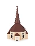 DREGENO Seiffen Seiffener Kirche, naturfarbene Figur 10 cm – Original erzgebirgische Handarbeit