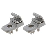 YINETTECH 2PCS Auto Sonnenblende Clip Retainer Haken Halter Befestigung Halterung Aufhänger 713812631 Kompatibel mit Punto Fiorino Doblo Palio Bravo Grau