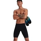 Speedo Herren ECO Endurance + Schwimmhose | Chlorbeständig | Recyclingmaterial | Bequeme Passform | Schwimmtraining | Fitness Schwimmbekleidung, Schwarz, 32