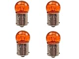 4x Blinker Glühbirne BAU15S 12V 10W E-geprüft passend für CPI, Keeway, Sachs, Generic, Explorer, Adly, Baotian, Benelli 50 2T