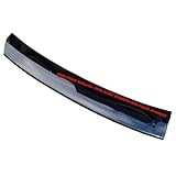 Aroba AR2412 Ladekantenschutz kompatibel mit Volvo XC90 ab BJ. 6.2006-1.2015 Stoßstangenschutz passgenau mit Abkantung ABS Piano Schwarz