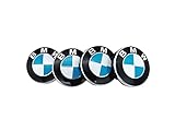 BMW Satz 4X 55mm Original Felgendeckel Nabendeckel mit Chromrand 36136850834 kompatibel 1er, 2er, 3er, 4er, 5er, 6er, 7er, 8er, X1, X2, X3, X4, X5, X6, Z4