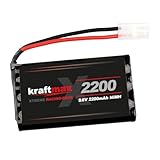 Kraftmax Akku Racing-Pack mit Tamiya Stecker - 9,6V / 2200mAh (min 2000 mAh) NiMH Akku/Hochleistungs RC Akkupack