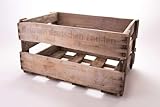 Pfälzer Weinkiste Original - Vintage Holz Weinkiste als Dekoration - Bodenstehend - 46 x 30,5 x 24 cm