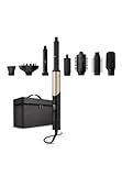 Silk’n Multistyler mit flexiblem Kopf - Haartrockner mit Bürste und Glätteisen – SilkyAir Flex – All-in-One Haartrockner & Styler – 8in1 Zubehör inkl. Case – 1300W – Gold Schwarz