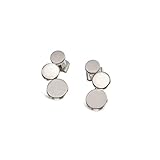 Boccia Ohrstecker aus poliertem Reintitan, in der Farbe: Silber, Maße: Länge: 1,7 cm, Breite: 0,8 cm, 05040-01