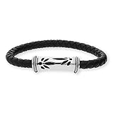 Charriol Armband 04231122-011 Kautschuk schwarz und Silber 925/000