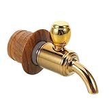 NUOBESTY Holzzapfhahn für Weinfass – Ersatz für Wasserspender-Wasserhahn – Ausguss für Getränkekrüge – Vintage-Zapfhahn zum Servieren von Getränken bei Partys zu Hause