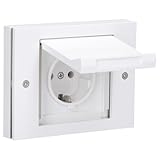 Gira TX 44 Steckdose und Abdeckrahmen - weiß