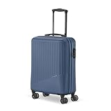 Travelite 4-Rad Handgepäck Koffer klein 34 Liter, Gepäck Serie Bali: ABS Hartschalen Trolley erfüllt IATA-Bordgepäckmaß, 55 cm