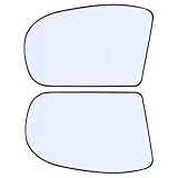 Spiegelglas Ersatzspiegel Außenspiegel Glas Spiegel Ersatz Rückspiegelglas Seitenspiegel Ersatzglas Spiegelgläser beheizbar asphärisch vorn links rechts für E Klasse W211 S211 C Klasse W203 S203 CL203