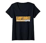 Damen Camptourist Klappfix IFA DDR T-Shirt mit V-Ausschnitt