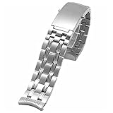 FOUUAAO Edelstahl Uhrenarmbänder für Omega - Metallarmband Armbänder in 18mm, 20mm und 22mm - Echtleder-Uhrenarmband für Omega Seamaster