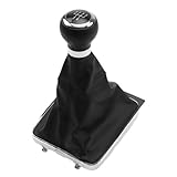 Taesayl Schaltknauf kompatibel mit VW Passat Limo 3C 3C2 Variant 3C 3C5 Bj. 2005-2011 3C0711113, 5 Gang 12mm Schaltsack Schaltmanschette Schwarz