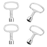 4 Stück Dreikantschlüssel Mülltonne, Dreieck Schlüssel, 3 Kant Schlüssel, Pollerschlüssel Schaltschrankschlüssel Feuerwehrschlüssel, Aufzugschlüssel Bauschlüssel Universalschlüssel