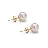 Weiß Akoya Perlen ca 6 - 6,5 mm Ohrstecker Ohrringe Gold 750 Neu 18 kt White Akoya Yellow gold 18 ct