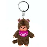 Sekiguchi Mädchen rosa Anhänger | 10 cm Monchhichi Schlüsselanhänger
