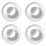 4 Stück Keramik-Eierbecher, CremeWeiß Porzellan EierStänder, Mit Ablage Eierständer Egg Cup, Geeignet für Küche Esszimmer(Weiß)